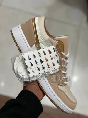 Nike Air Jordan 1 Low Se in a "Hemp Light British Tan" Colorway.