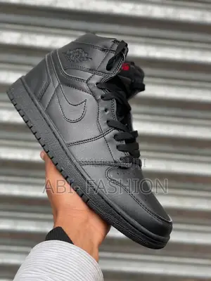 Nike Air Jordan 1 Retro High Og "Triple Black" Sneakers.