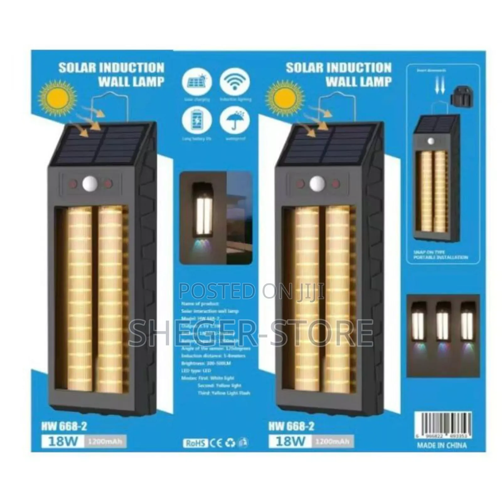 High Class Solar Induction Wall Lamp