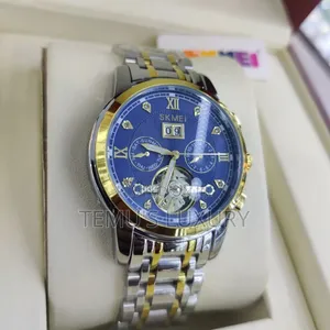 Skmei Men's Watch,Automatic Mechanical Watch, Stainless Light Luxury