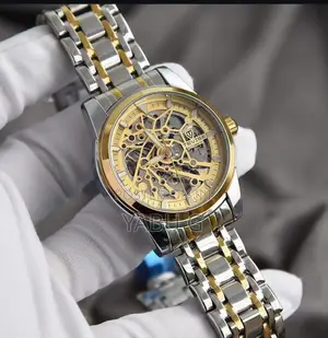Mens Mechanical Wrist Watches Classic Skeleton Automatic