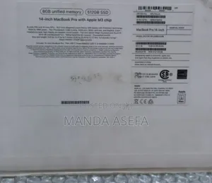 New Laptop Apple MacBook Pro 8GB Apple M3 SSD 512GB