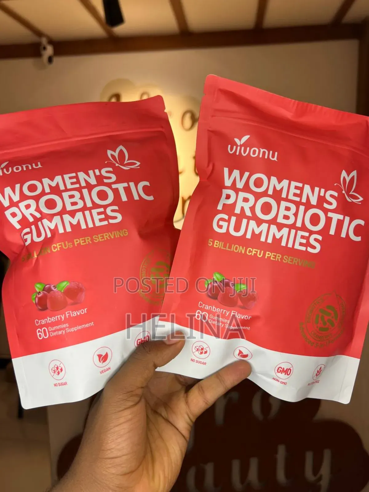 Women's Probiotic 60 Gummies Cranberry Flavor Original From Usa