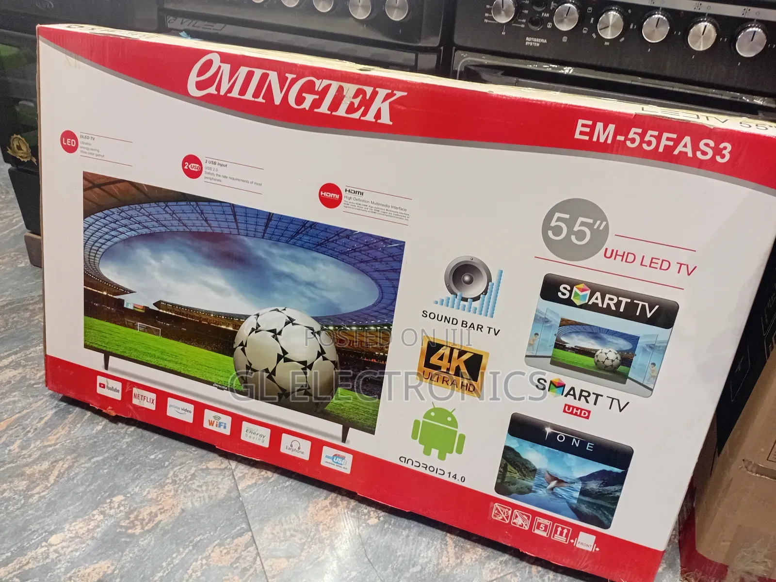 Emengtek 2025 55 Inch Tv