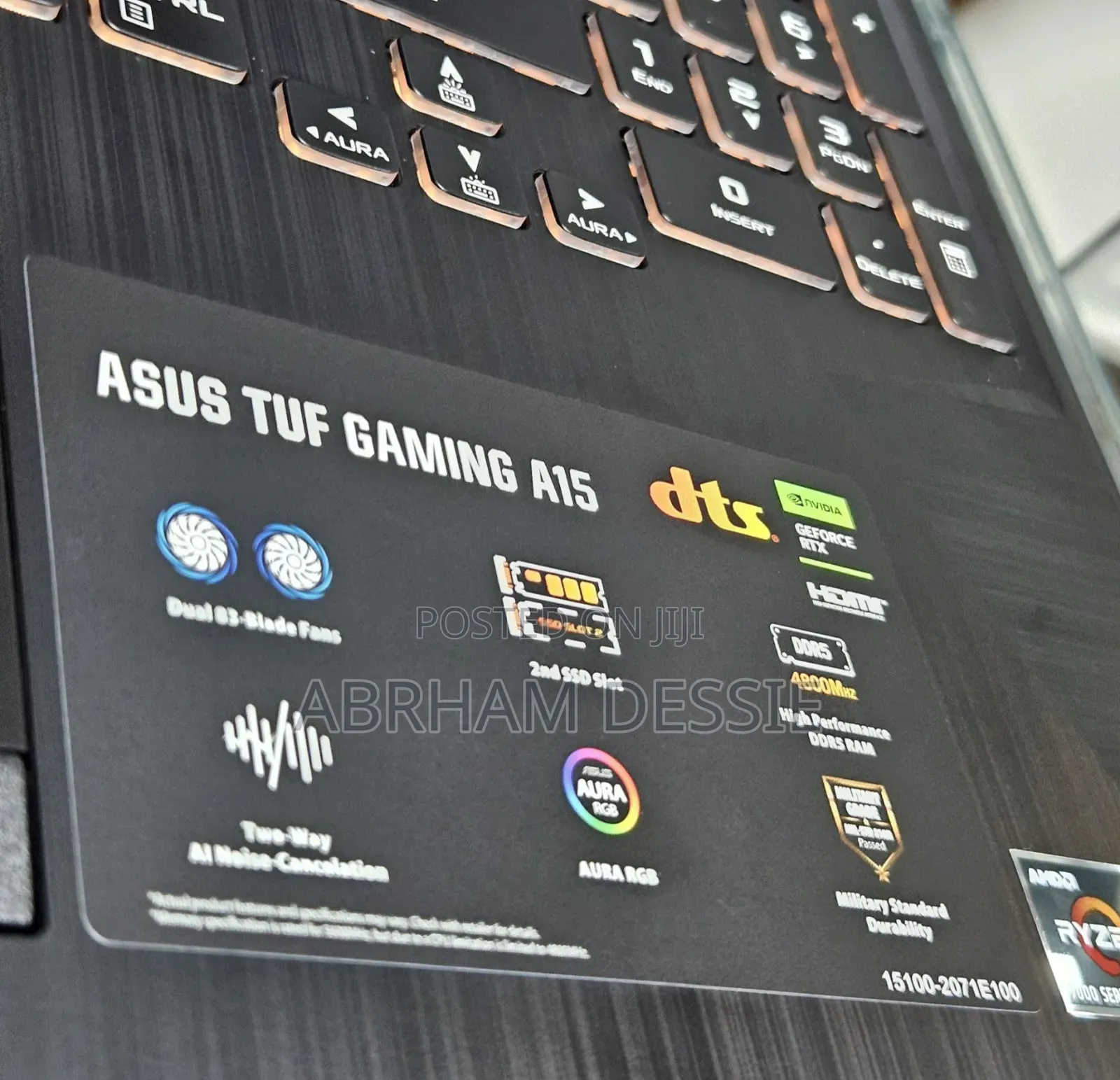 New Laptop Asus TUF Gaming A15 8GB AMD Ryzen 7 SSD 512GB
