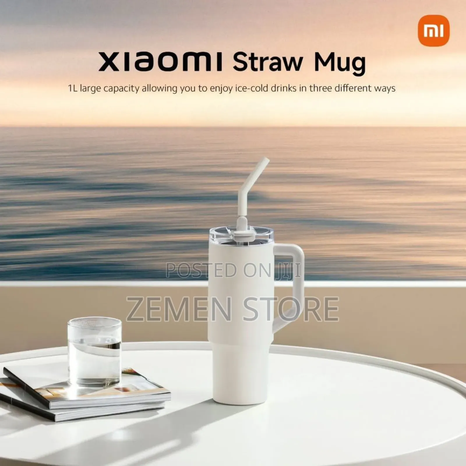 1l Xiaomi Mug ትኩስና ቀዝቃዛ መጠጦችን ለረጅም ሰዓታት የሚያቆይ