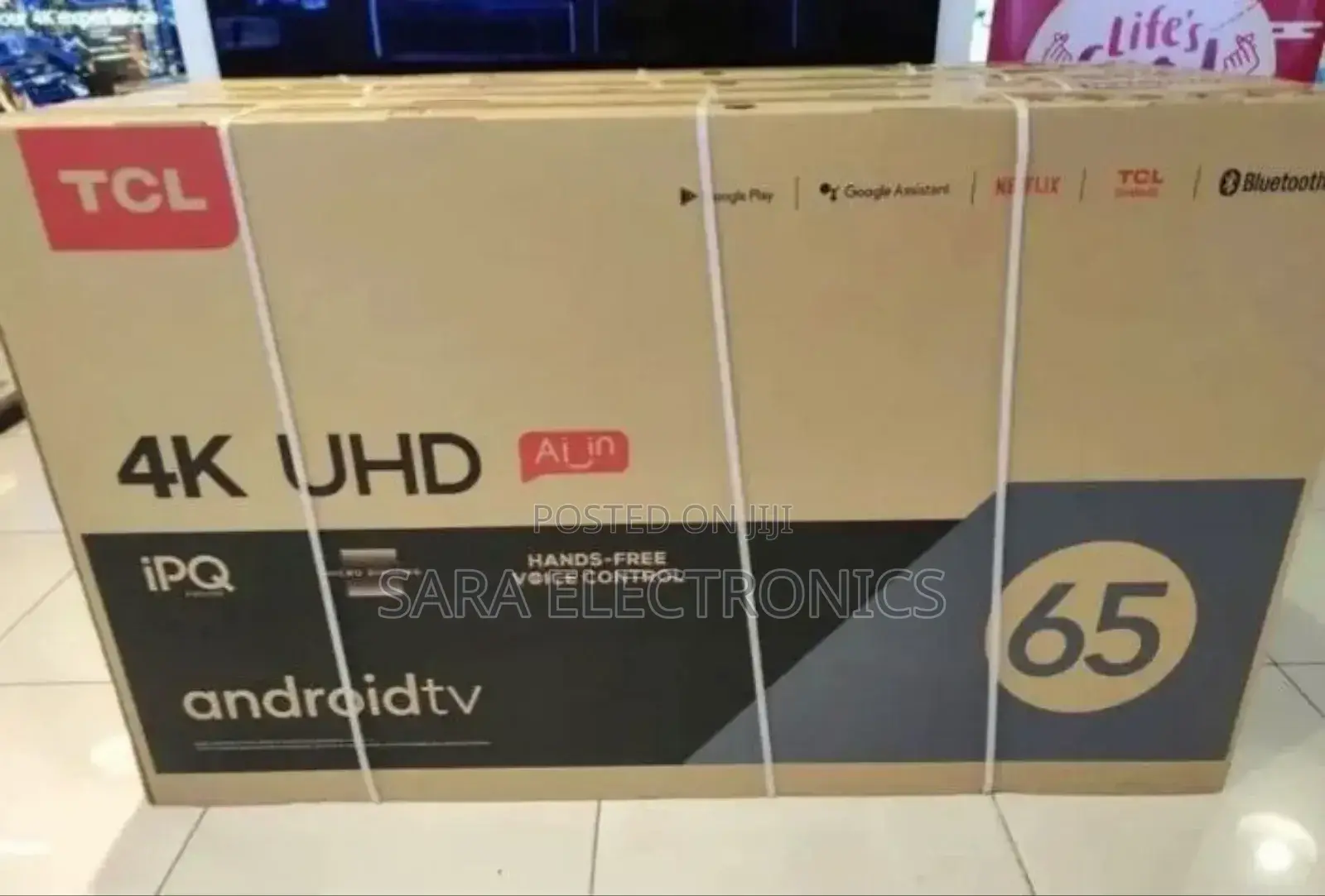♧◇Tcl 65" Ipq Android Tv 10year Warranty Free Delivery