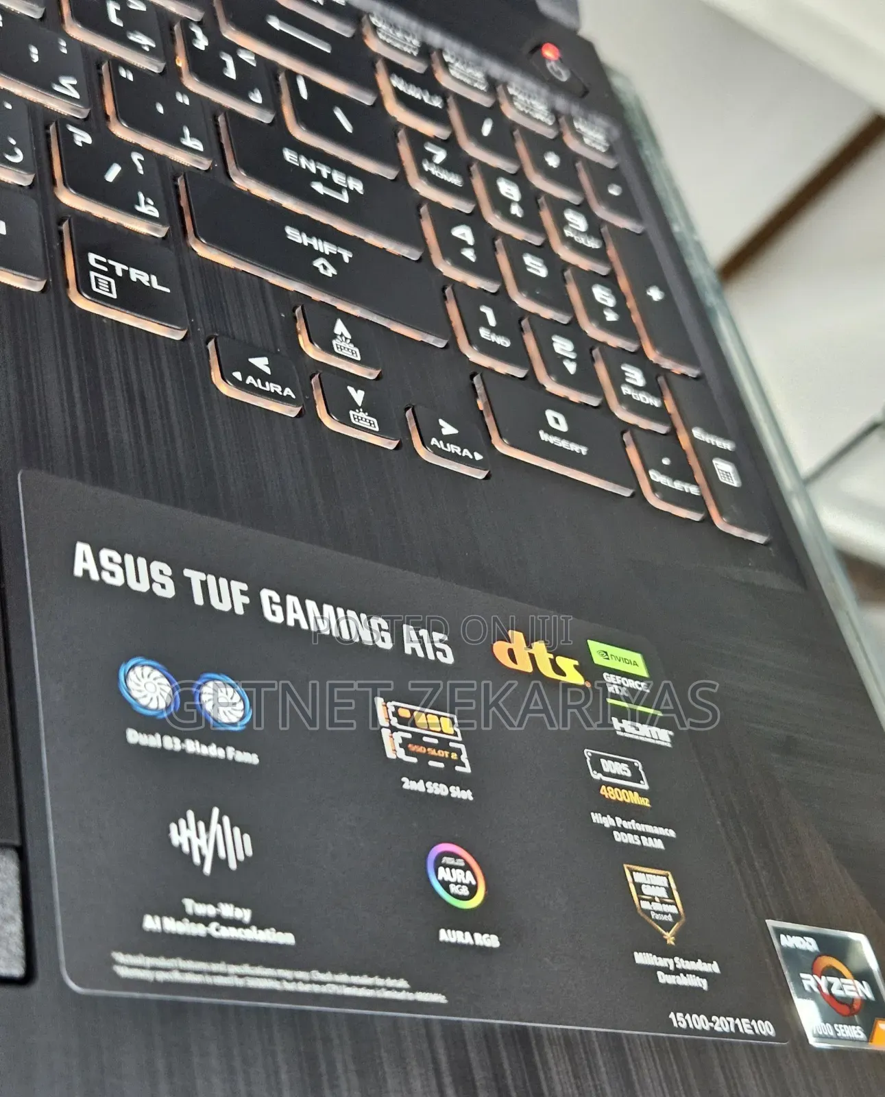 New Laptop Asus TUF Gaming A15 8GB AMD Ryzen 7 SSD 512GB