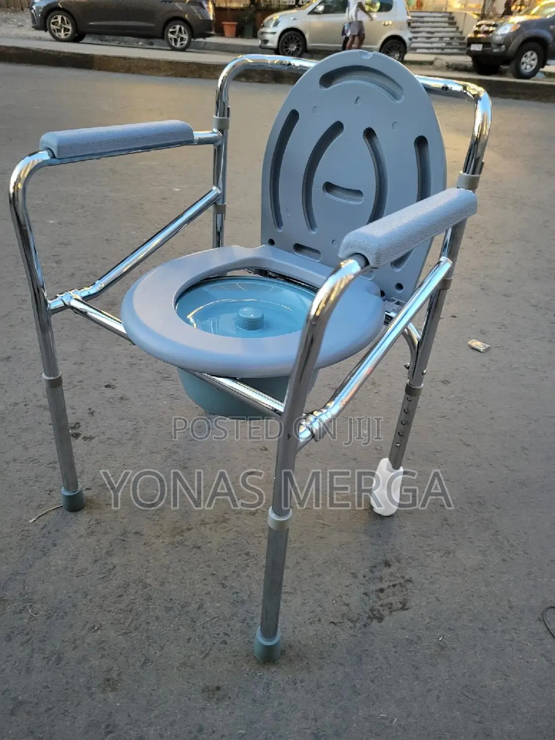 Toilet Chair櫥鬱adjustable With Pot,Grey爽爻old Age People|Potty Chair
