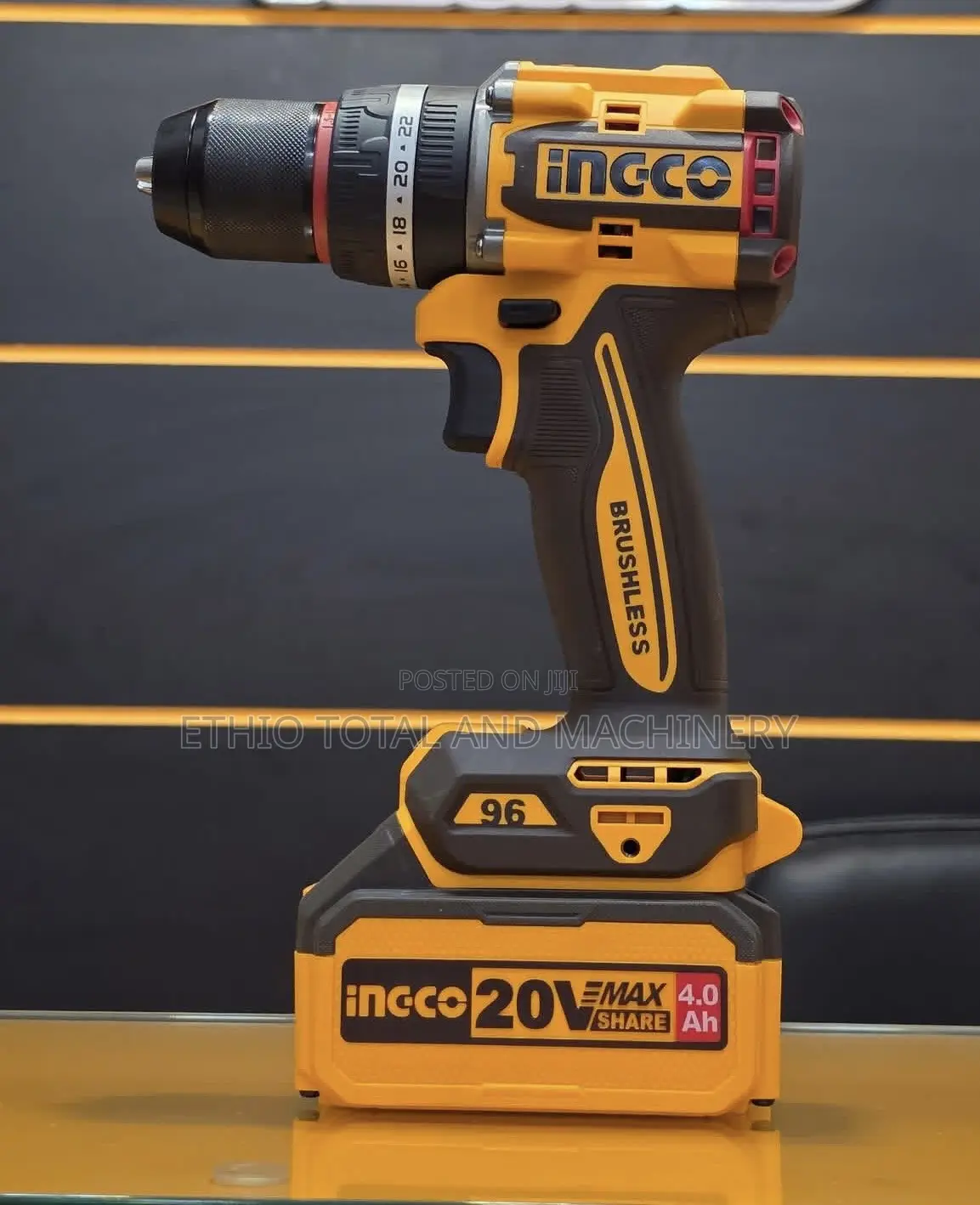 Ingco 96nm Brush Less Cordless Impact Drill