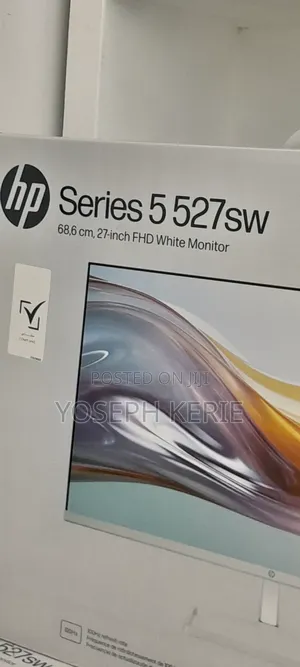 27 Inch HP FHD White Monitor