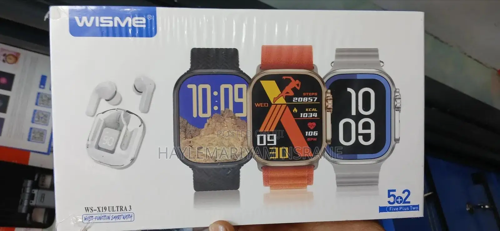 Smart Watch Ws-X19 Ultra3 በነፃ ትራንስፖርት