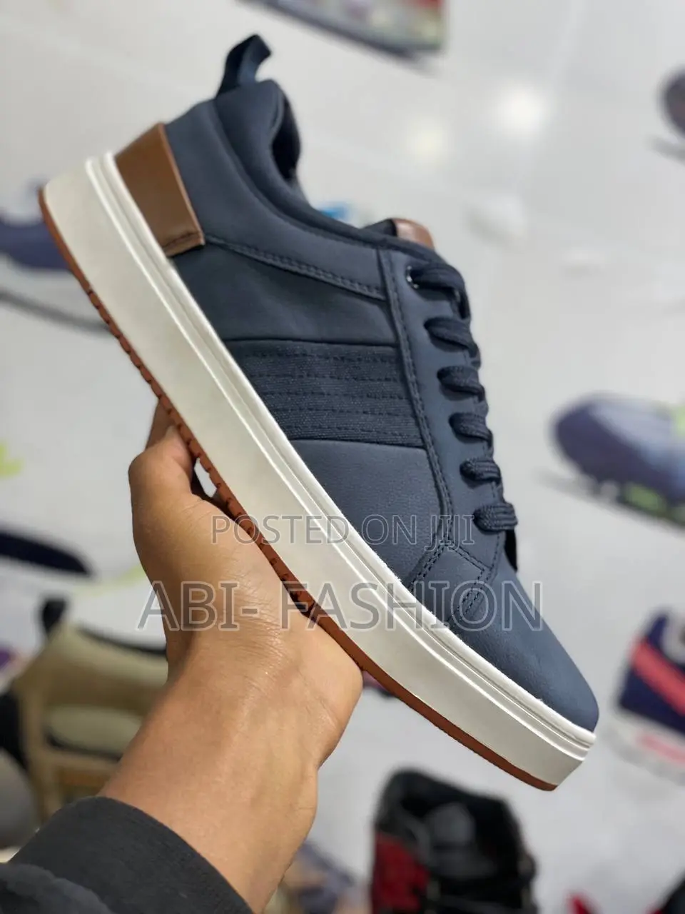 Blue Black Men's Fashion Flat