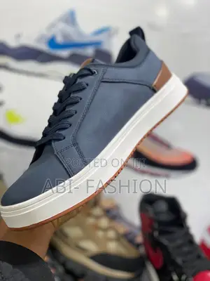 Blue Black Men's Fashion Flat