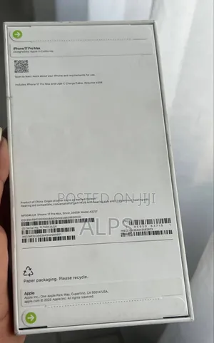 New Apple iPhone 17 Pro Max 256 GB White