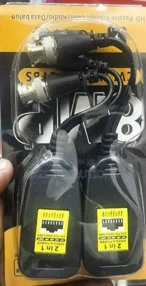 Video Balun Lan Video and Power BNC Cable Connecter Analog Kit