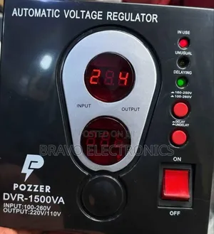 Pozzer 1500w Voltage Stabilizer – Protect Your Appliances!