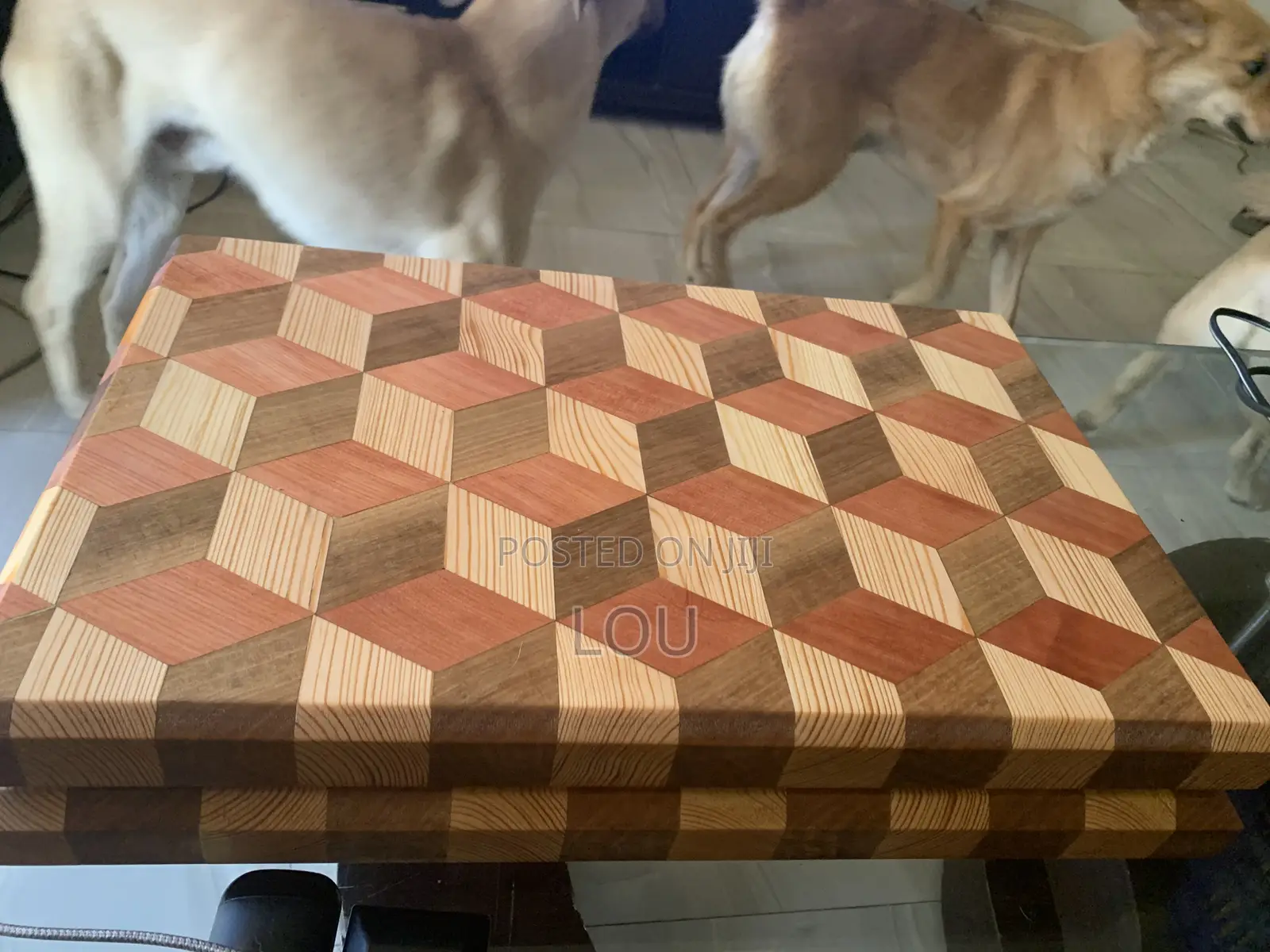 Hand Made Cutting Board With 3d Effects