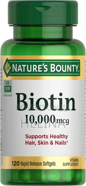 Biotin 10,000 Mg Supports Healthy Hair ,Skin Nails 120 Softgels
