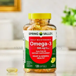 Spring Valley Omega-3 Dietary Supplement Lemon Flavor, 500 Mg,