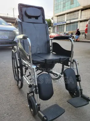 Bedside Commode Toilet Wheelchair珊炫portable Potty -- Folds