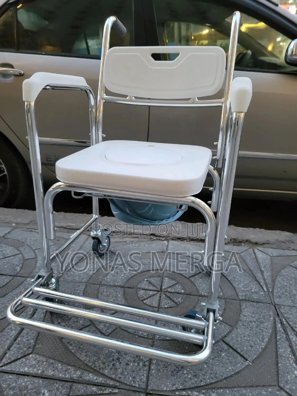 Wheeled Commodes鄩፰adjustable Mobile Commode橕฿Bath Chair, Wheelchair