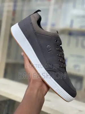 Brown Leather Cat Footwear Sneakers