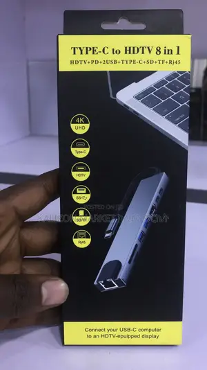 Type-C to HDTV 8 in 1 Original ከ ታይፕ ሲ ወደ ፈለጉት መቀየሪያ