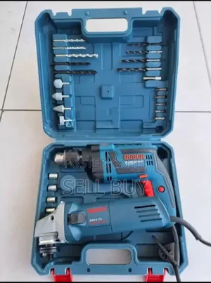 Bosch Drill With Accessories Bosch Grinder