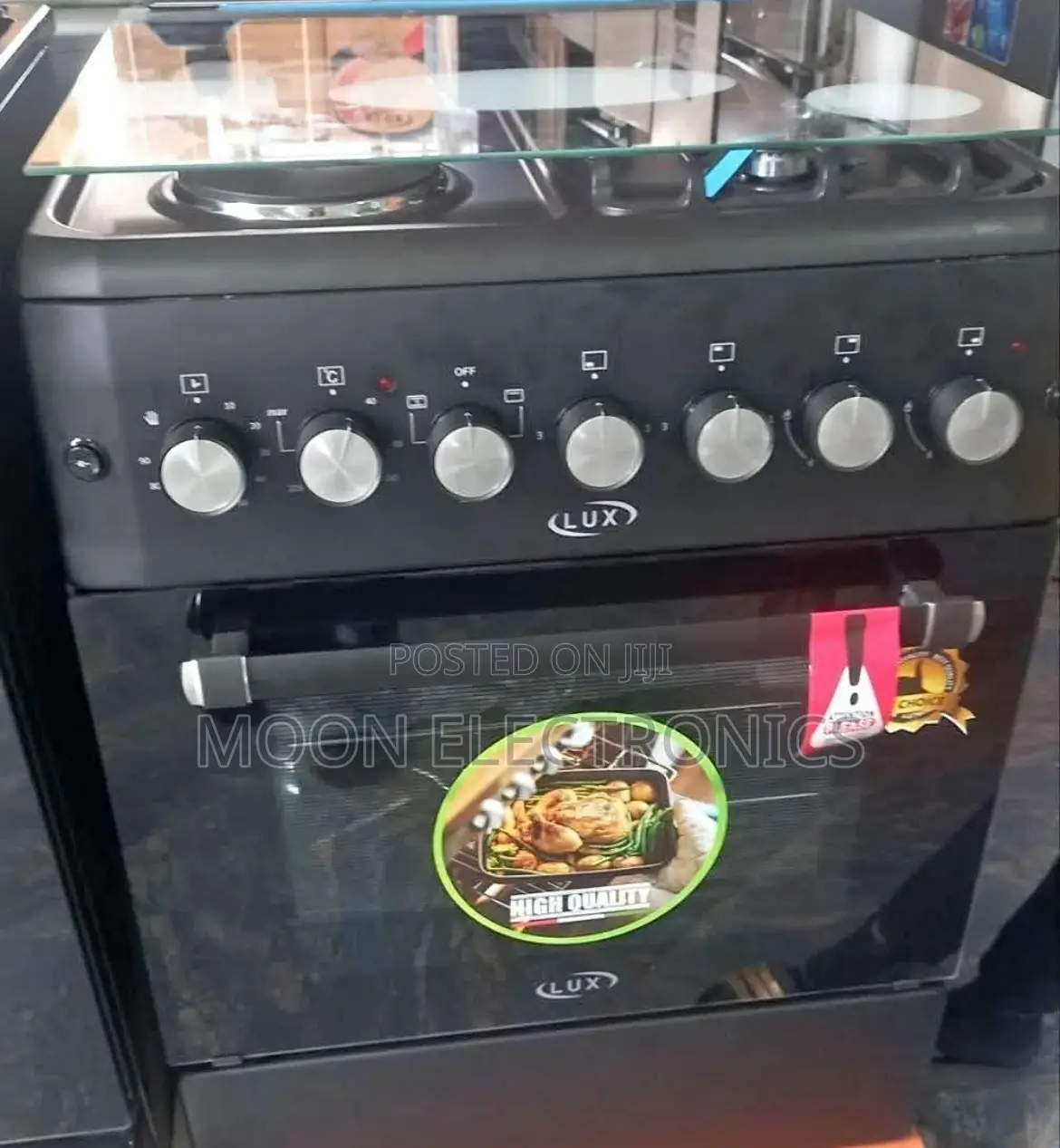 Lux 60×60 Oven – 2 Gas + 2 Electric Full-Option Cooking Range!