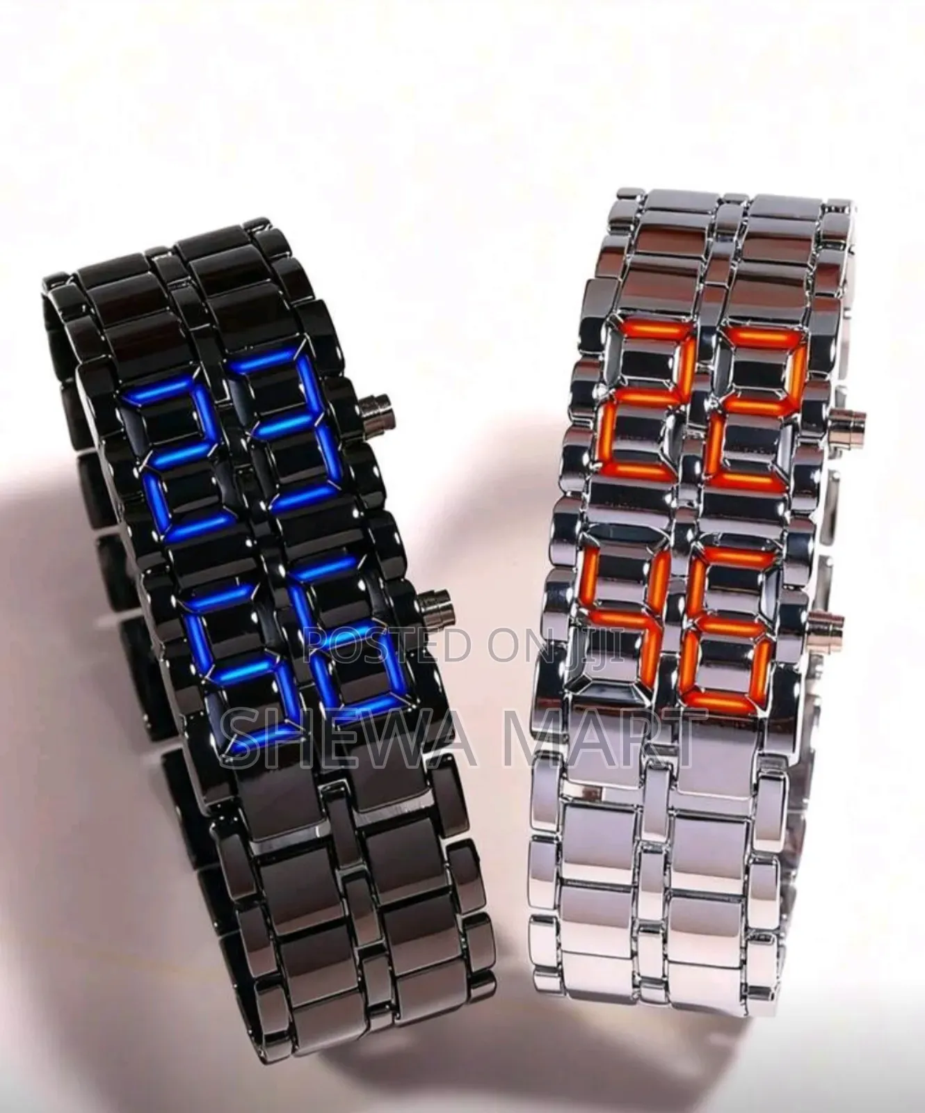 New Business Men's Stainless Steel Band Led Electronic Watch, Suitable