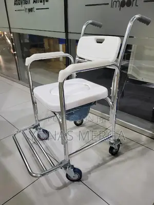 Toilet Chair鹽¶Commode Function懿‱Removable Padded Hole