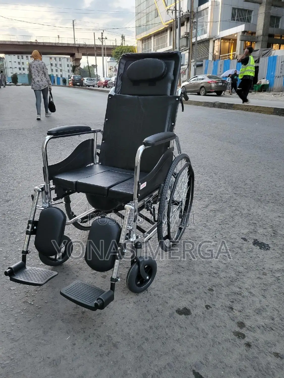 Full Reclining Wheelchair員∂Toilet Wheelchair፨文wheelchair//More Secure