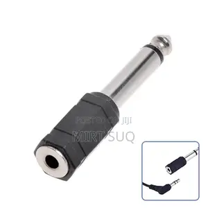 6.35mm Audio Stereo Plug to 3.5mm Jack Adapter