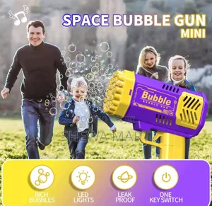 Children, New Bubble Machine, With Lighting, Teddy Bear Pattern, Bubb