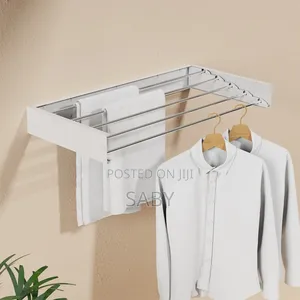 Telescopic Folding Balcony Towel Rack