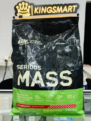 Optimum Nutrition 5.44kg Serious Mass High Protein Muscle Building