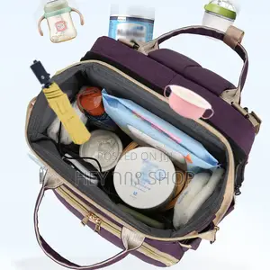 Baby Diaper Bag And Foldable Bed የህፃናት ዕቃ መያዣና ተጣጣፊ ማስተኛ ቦርሳ!