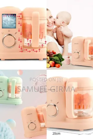 #Color: Light Green, Light Pinkbaby Food Grinder Machine