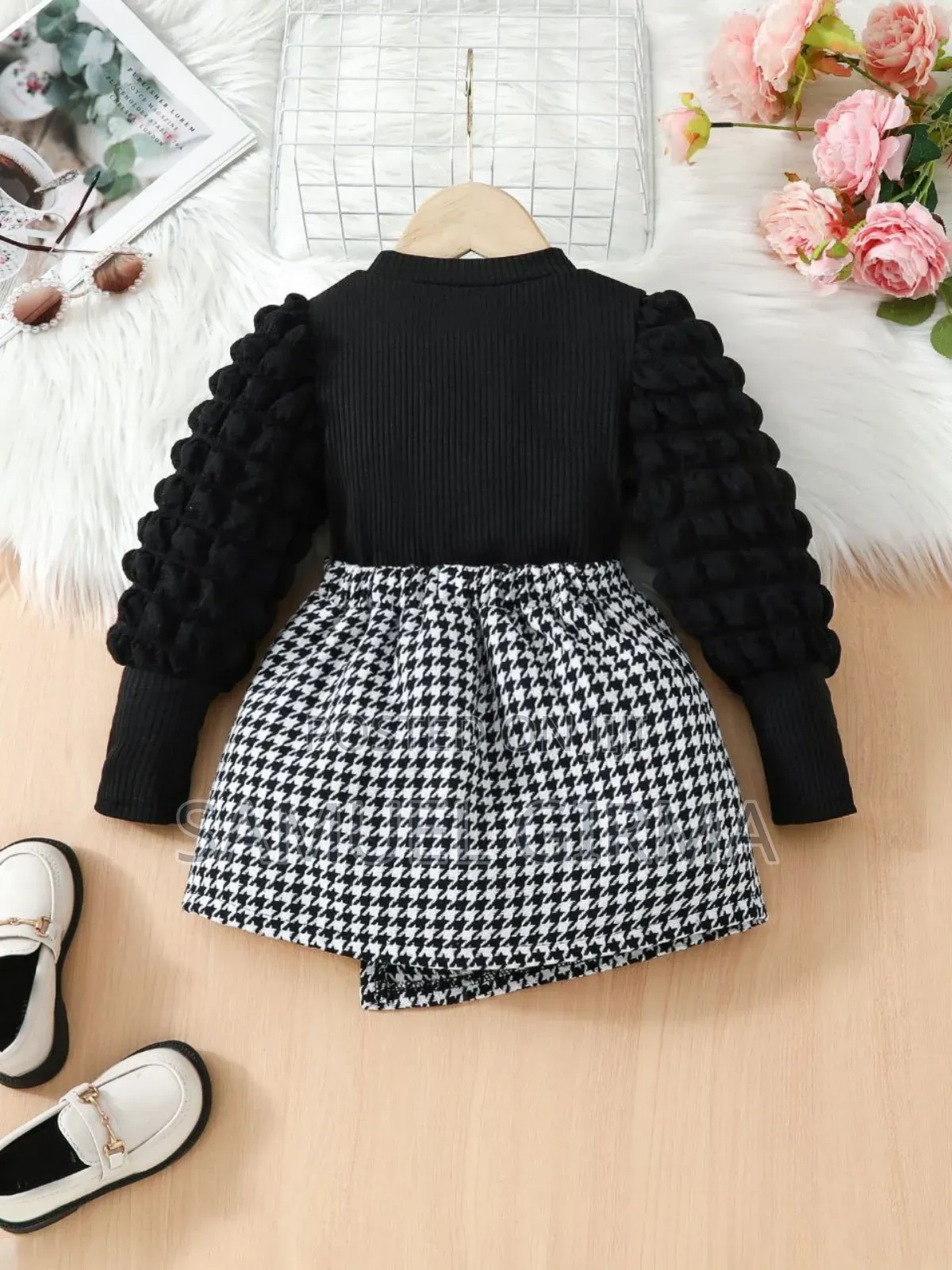 Mk- 0704 Toddler Girls Two Piece Set Casual Outfit Size: 4-7 Years