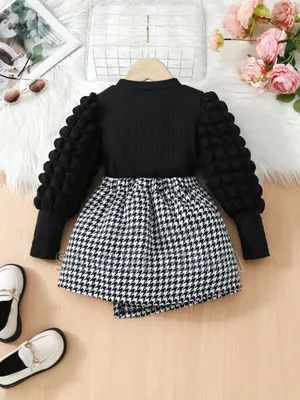 Mk- 0704 Toddler Girls Two Piece Set Casual Outfit Size: 4-7 Years