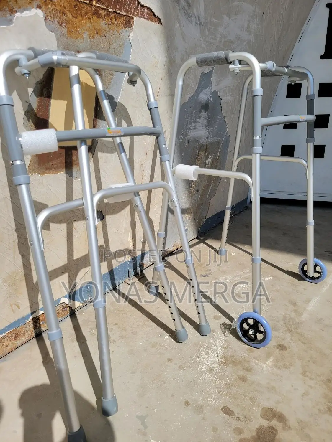 Aluminum Walker炭血adult Folding Paddle Walker冷፪walker