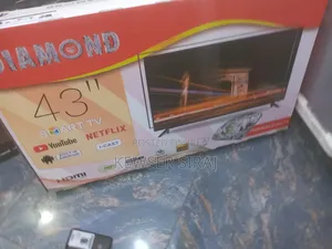 Diamond 43inch Tv Smart Android You Tube ሀይፋይ እስፒከር የተገጠመለት