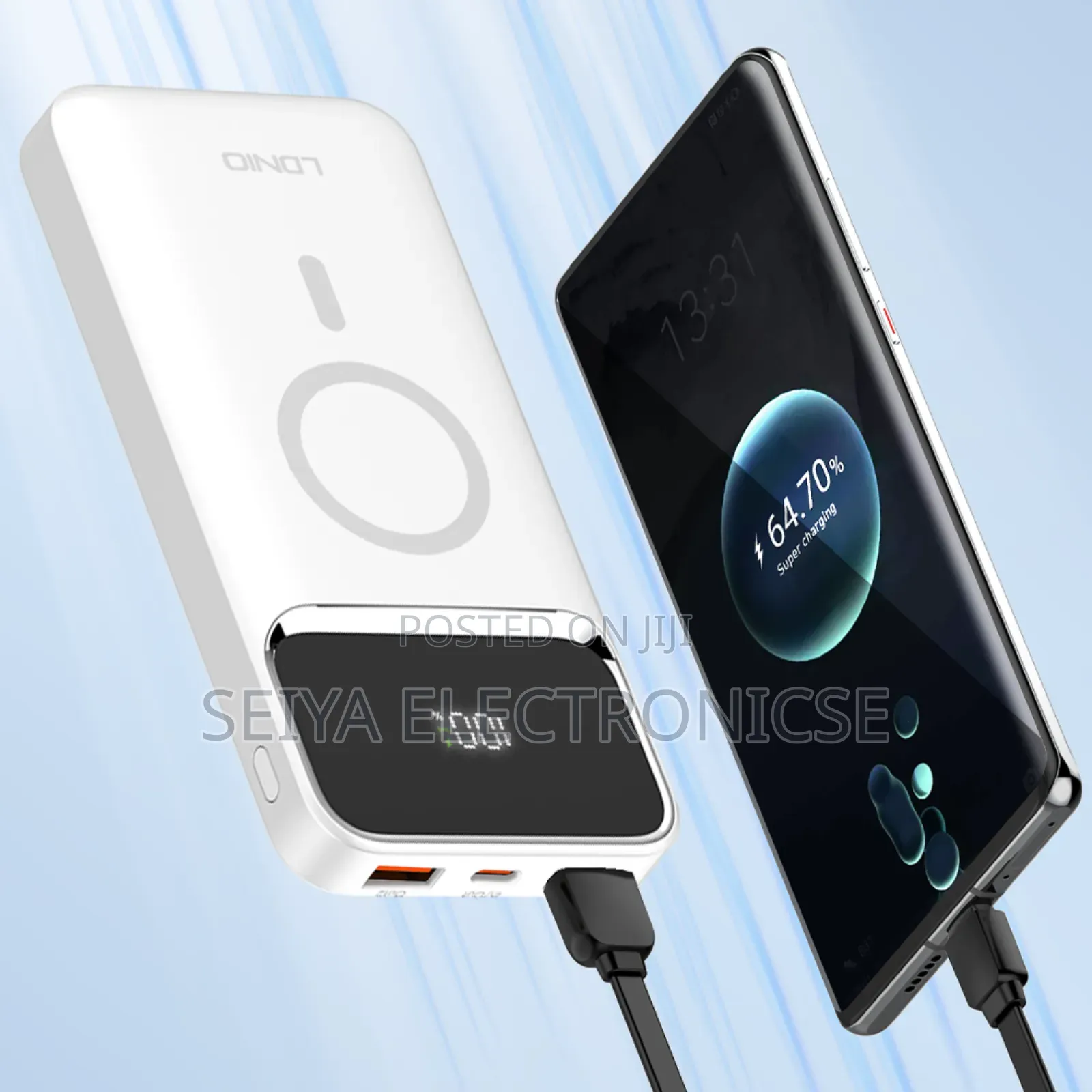 Ldnio Power Bank 10,000 Mah Magnetic Charging