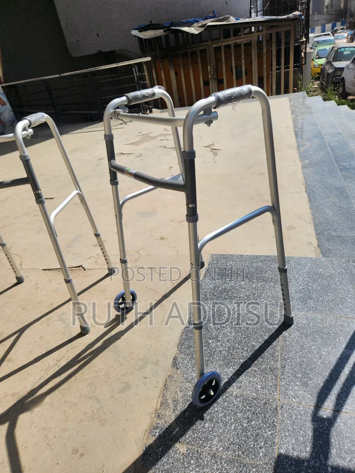 Foldable Walker朱槿heigh Definition Quality Walker朱諾walker Medical軍 New