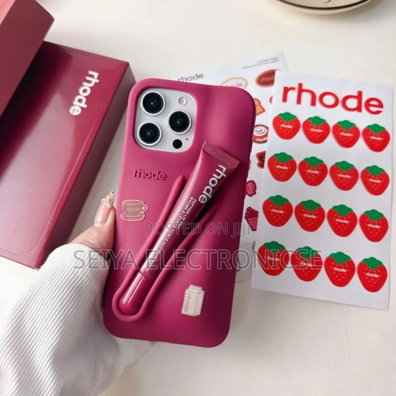 iPhone 15pro ., 16 Pro Max Phone Cover Case With Lipstick