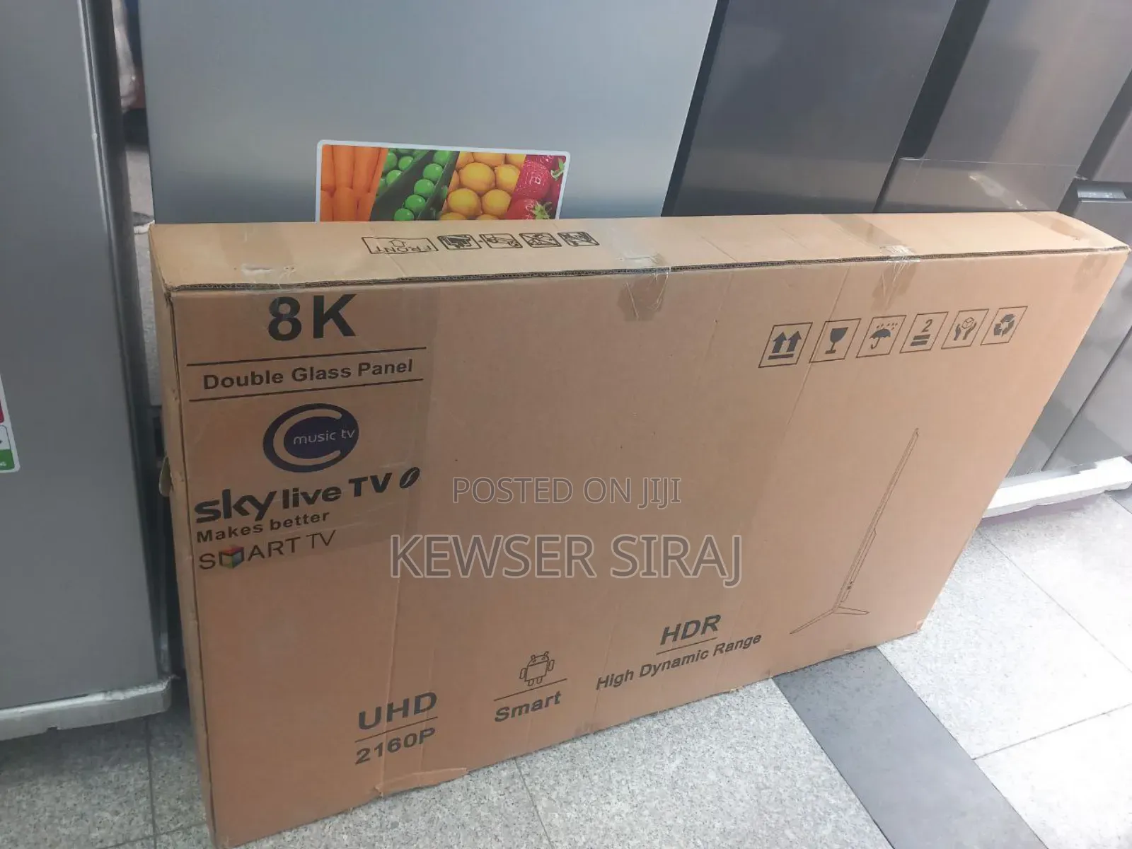 Sky Live 75.Inch Android Uhd Ultra Selam ፍሬም ለስ የሆነ Qled Bluetooth