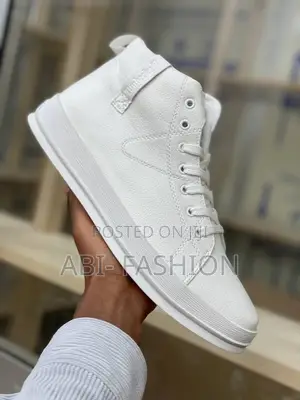 Timberland High Top White Leather Shoe