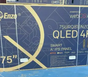 ◇Enzo 75" Qled Smart Tv ◇New Model ◇ 10year Warranty Free Delivery