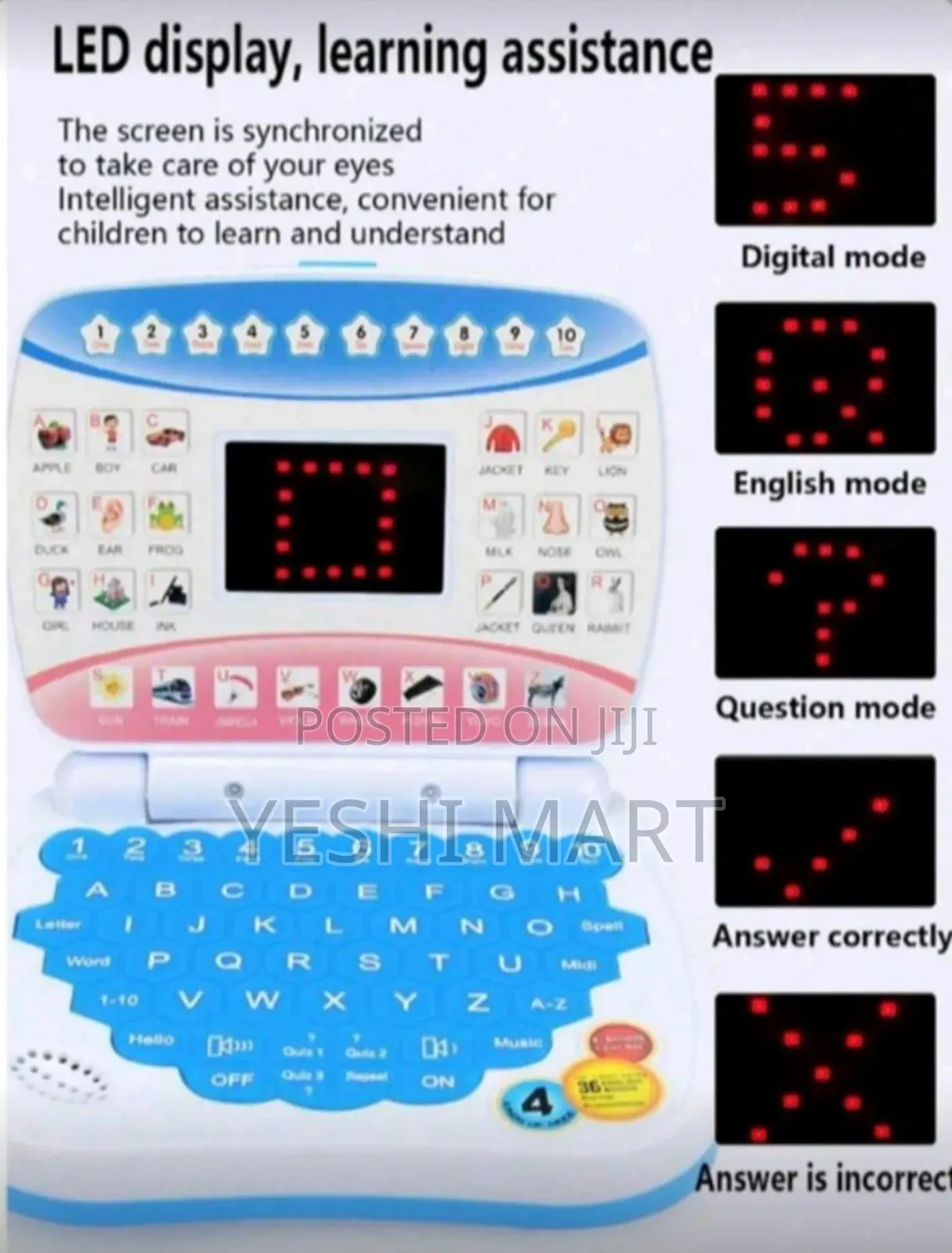 Children's Education Tablet With Small Size, Educational Games Desig